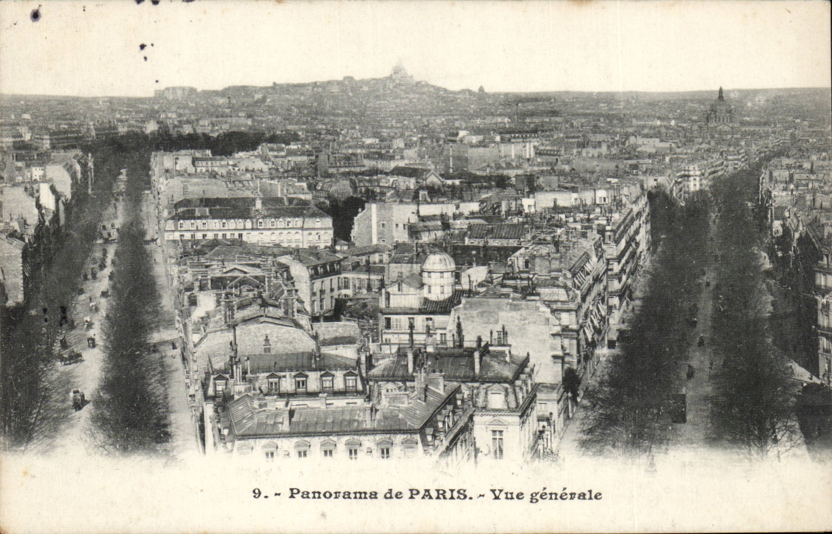 Paris - 7 - Panorama de Paris - Vue Generale CPA