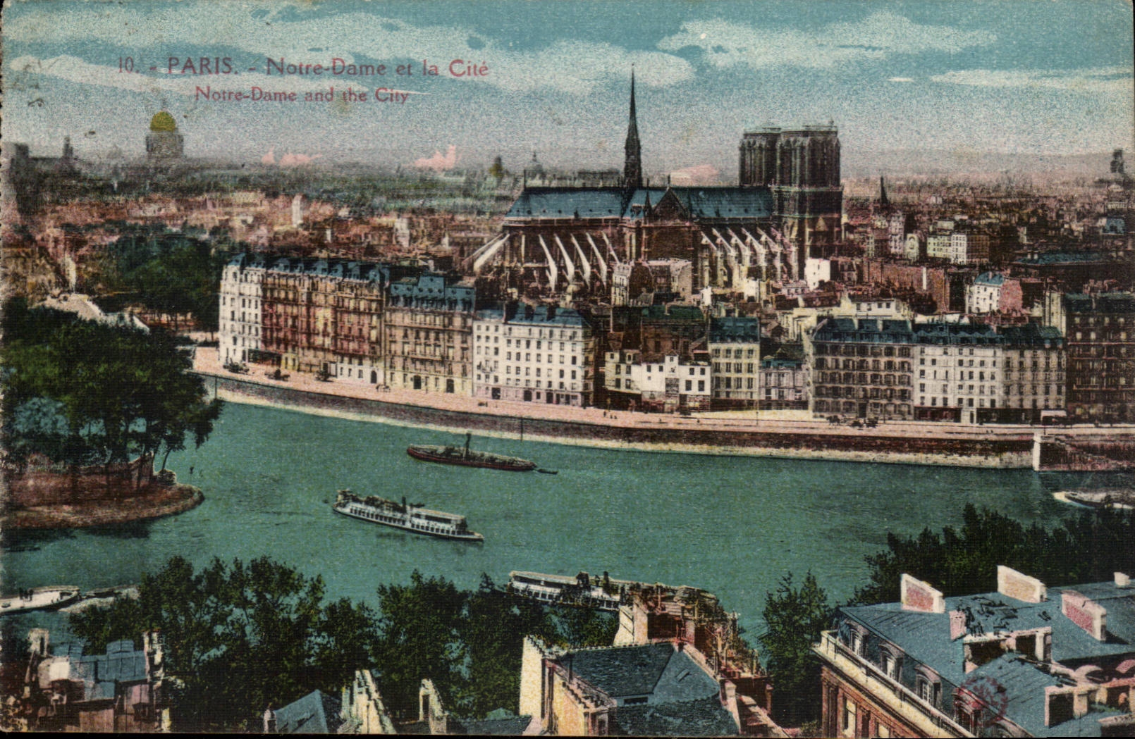 Paris - 4 - Notre Dame et la Cite CPA 