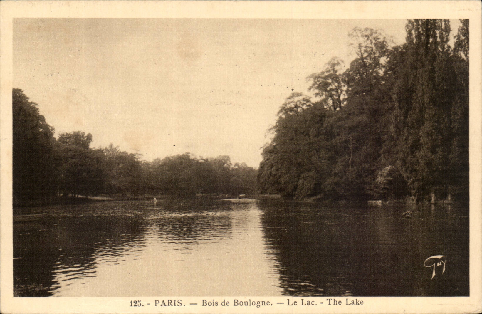 Paris - 16 - Le Lac - Bois de Boulogne CPA