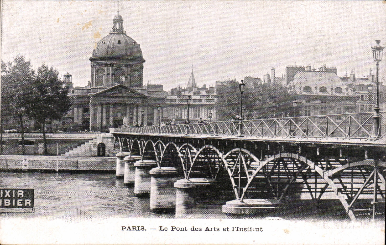 Paris - 8 - the Bridge of Arts and Institutr - CPA