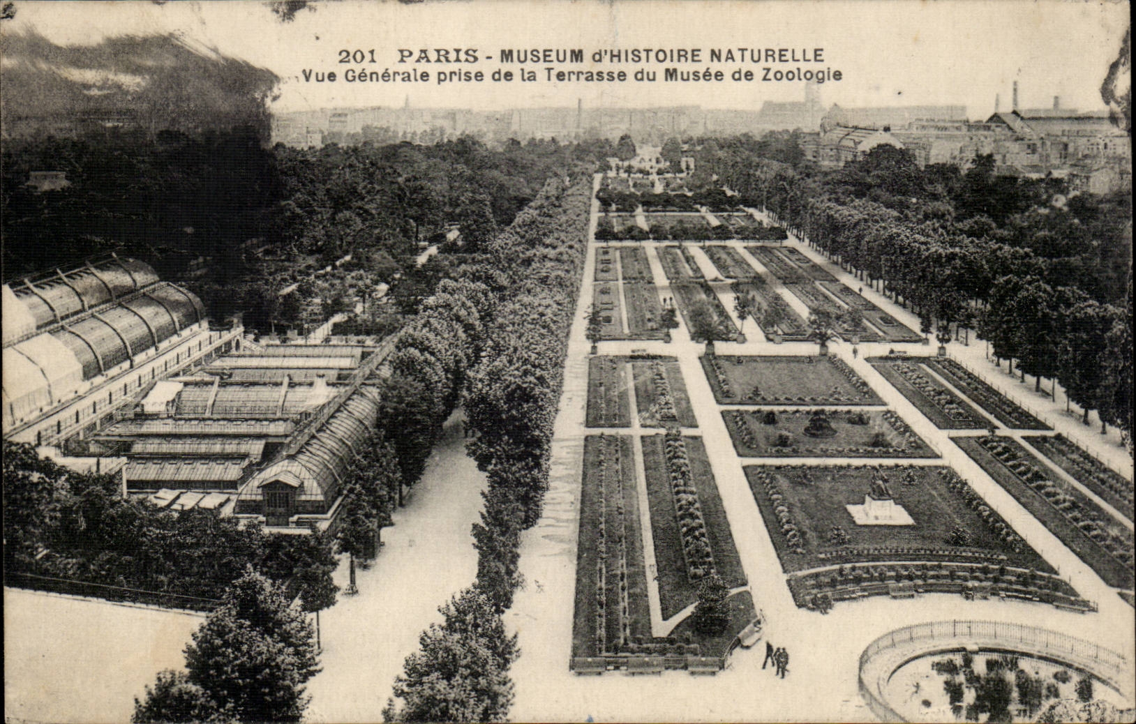 Paris - 5 - Museum of Natural History View taken Terrace of Museum of the Zoology - CPA