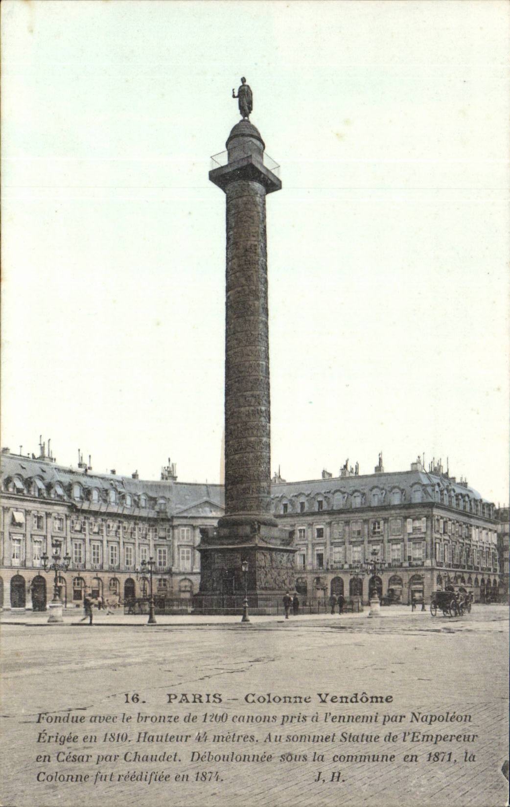 Paris - 1 - Colonne Vendome - CPA 