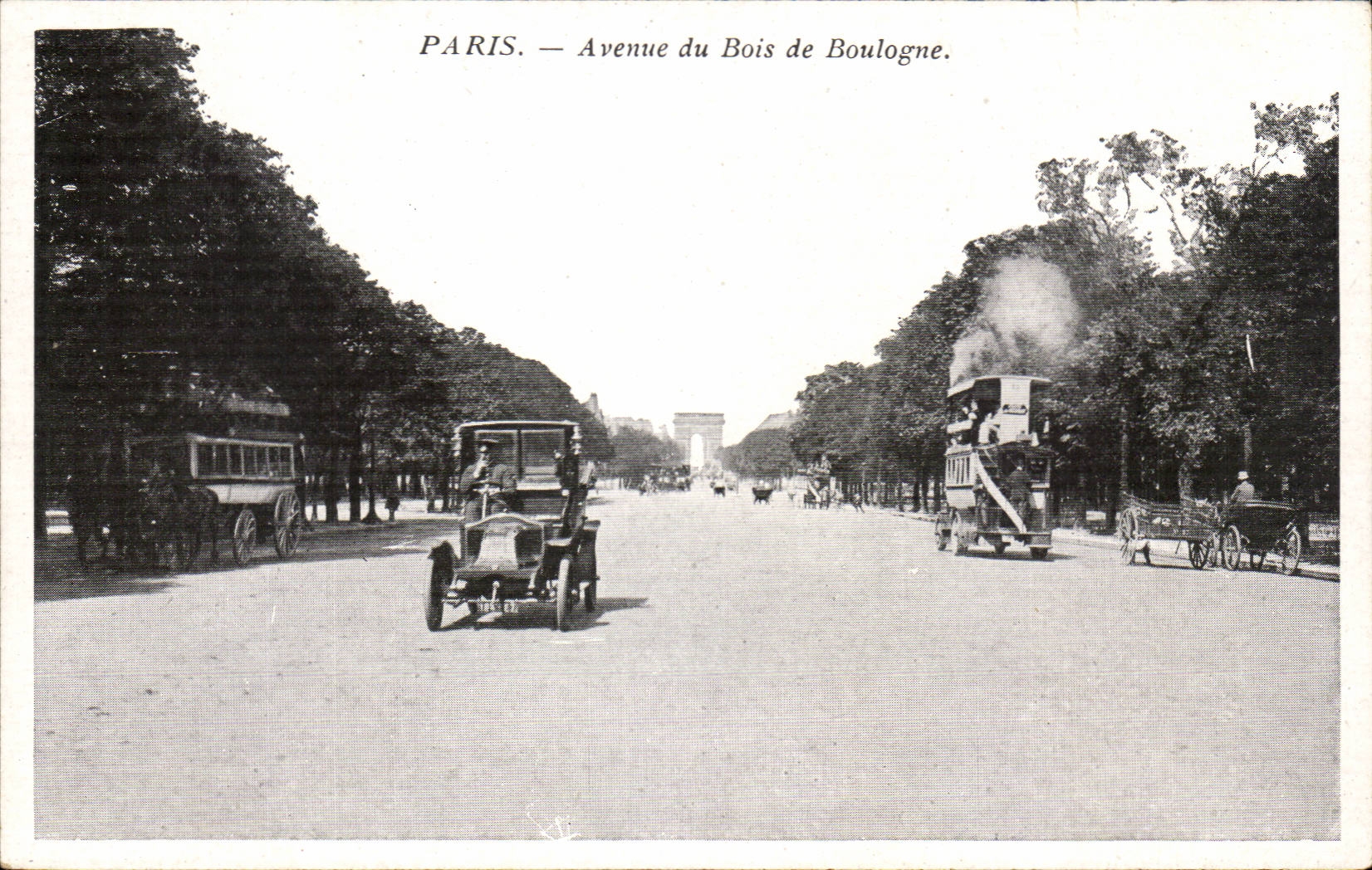 Paris - 16 - Avenue Bois de Boulogne - Automobile CPA