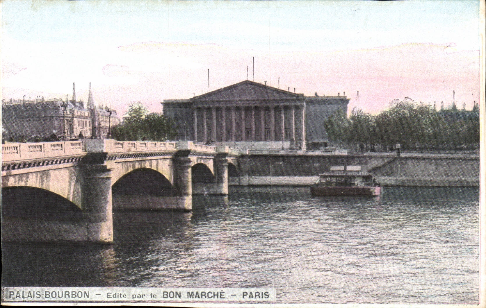 Paris 7 Palates Bourbon - Publishes by Bon Marche the CPA