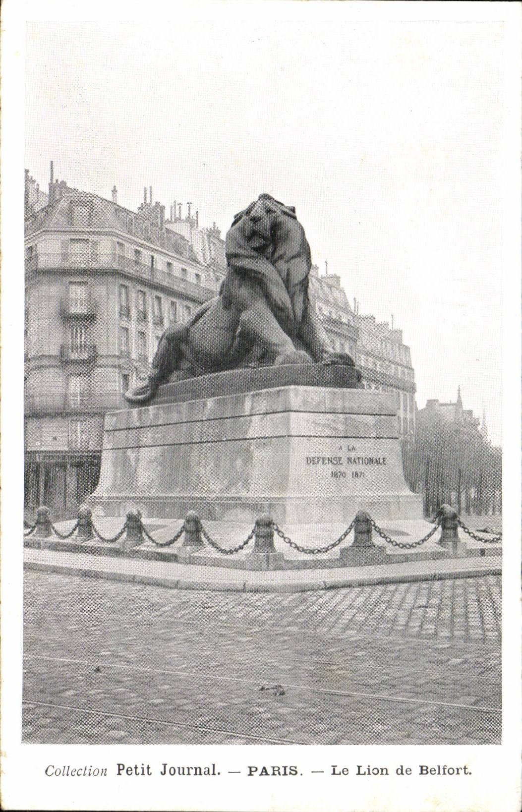 Paris - 14 - the Lion of Belfort - Collection Small Newspaper - CPA