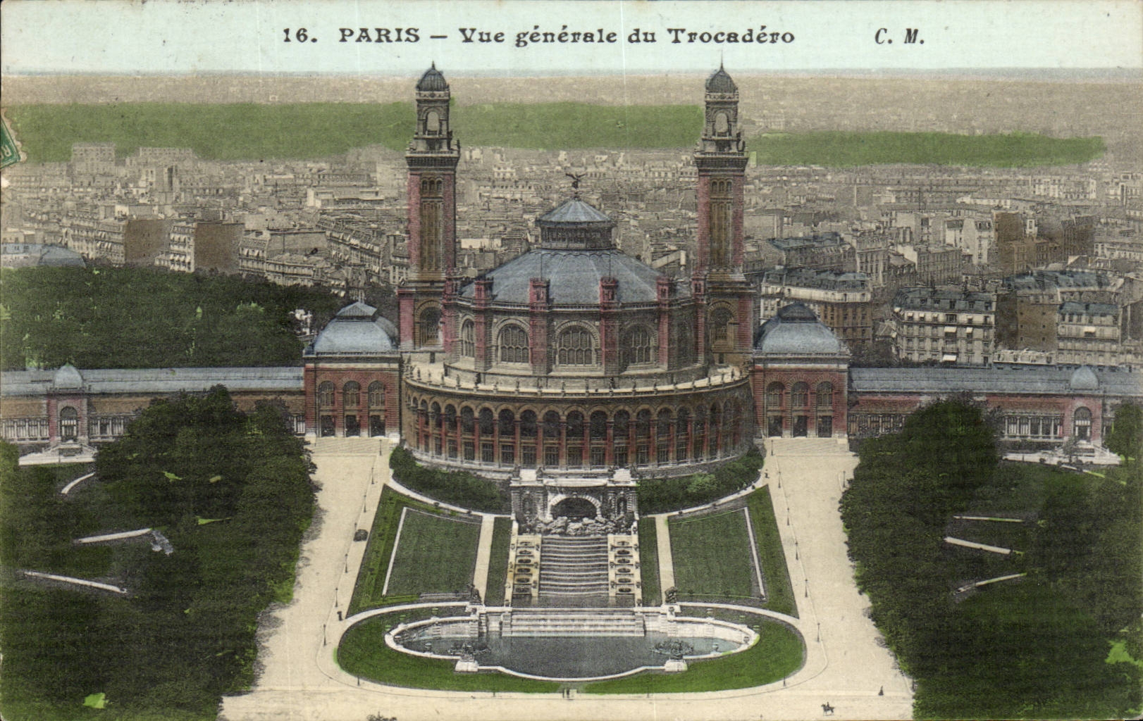 Paris 16 - Vue Generale du Trocadero - CPA 