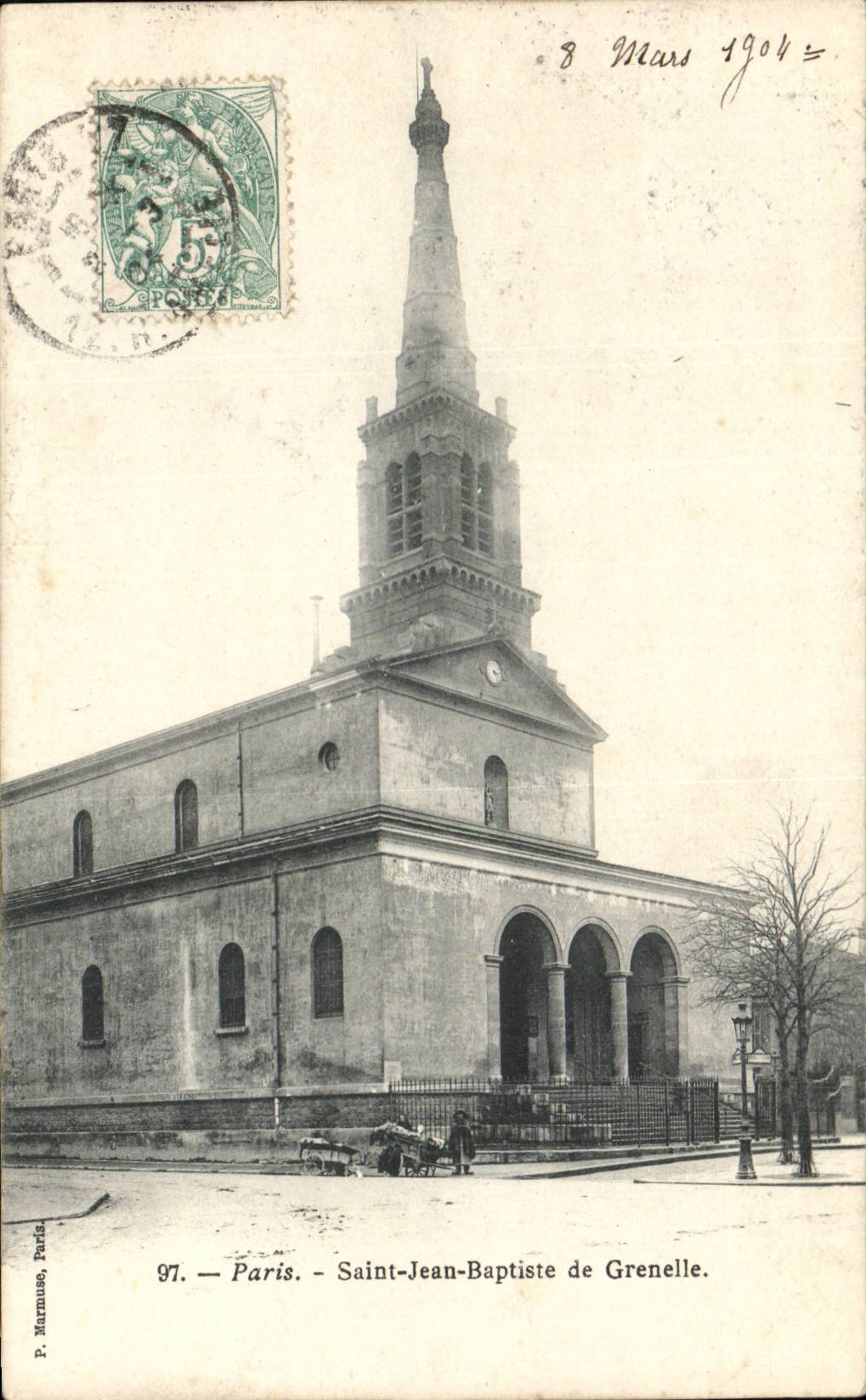 Paris 15 Jean Baptist of Grenelle CPA