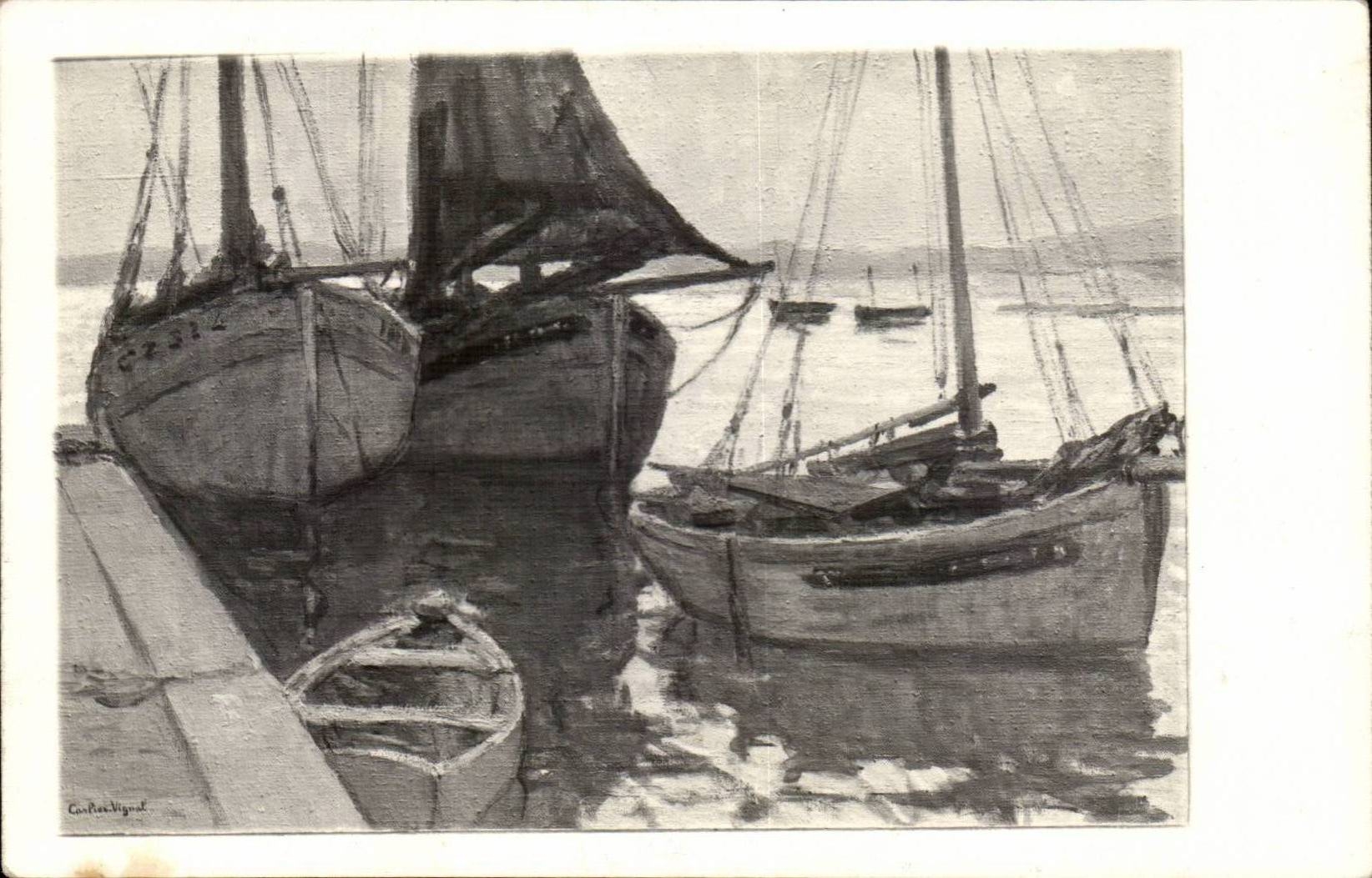 Paris - 7 - Tables - Arts - Boat - 65 Rue du Bac - Vizzavona - CPA