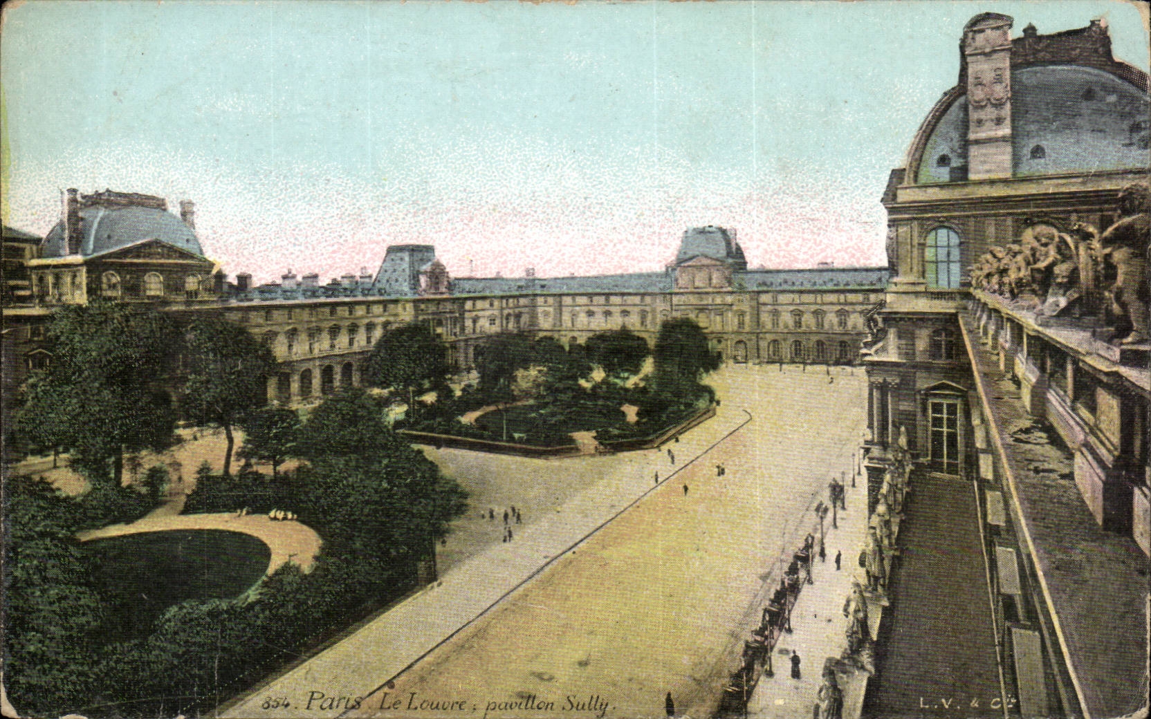 Paris - 1 - Le Louvre - Pavillon Sully CPA