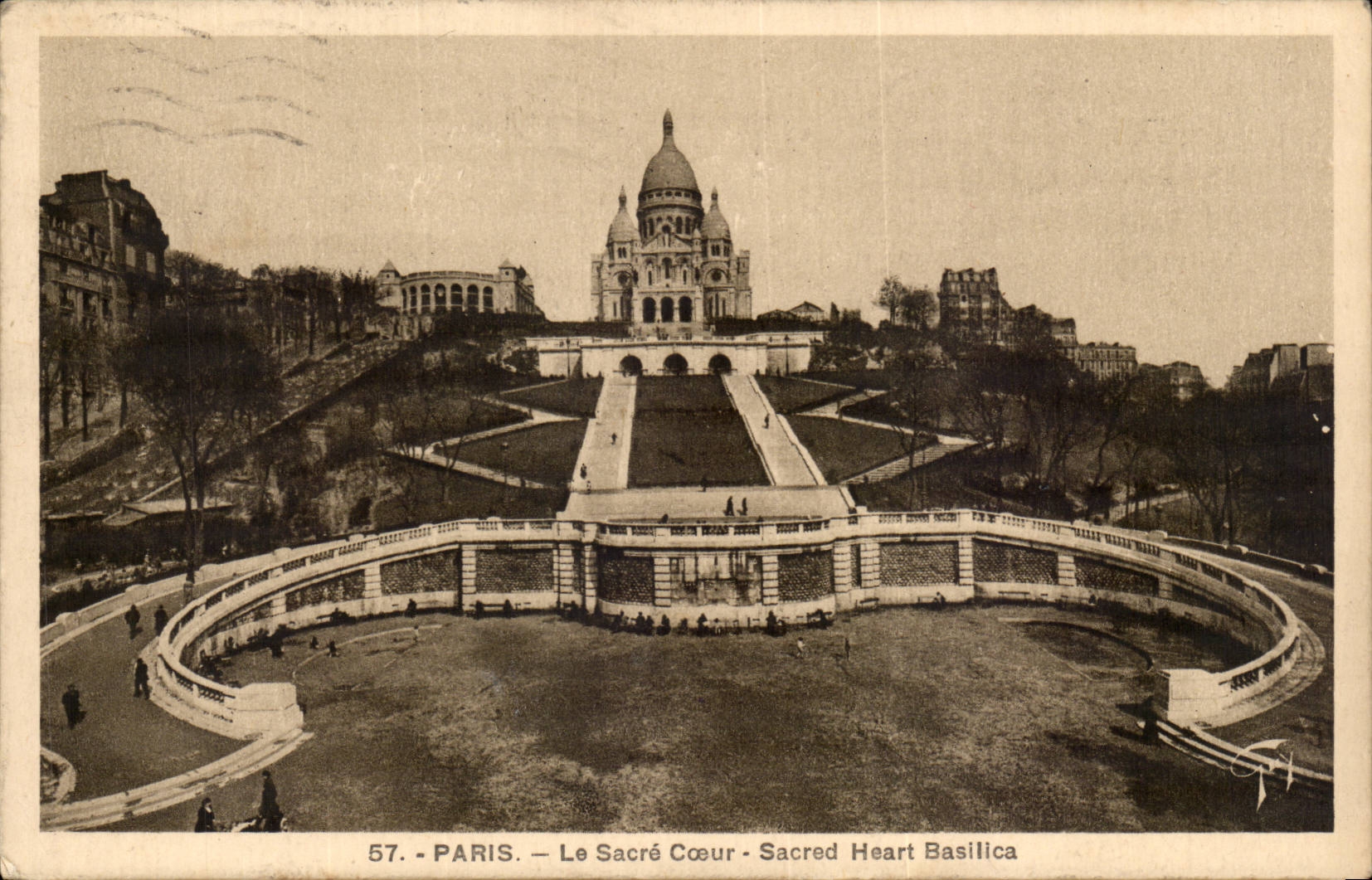 Paris - 14 - the Sacring Heart CPA