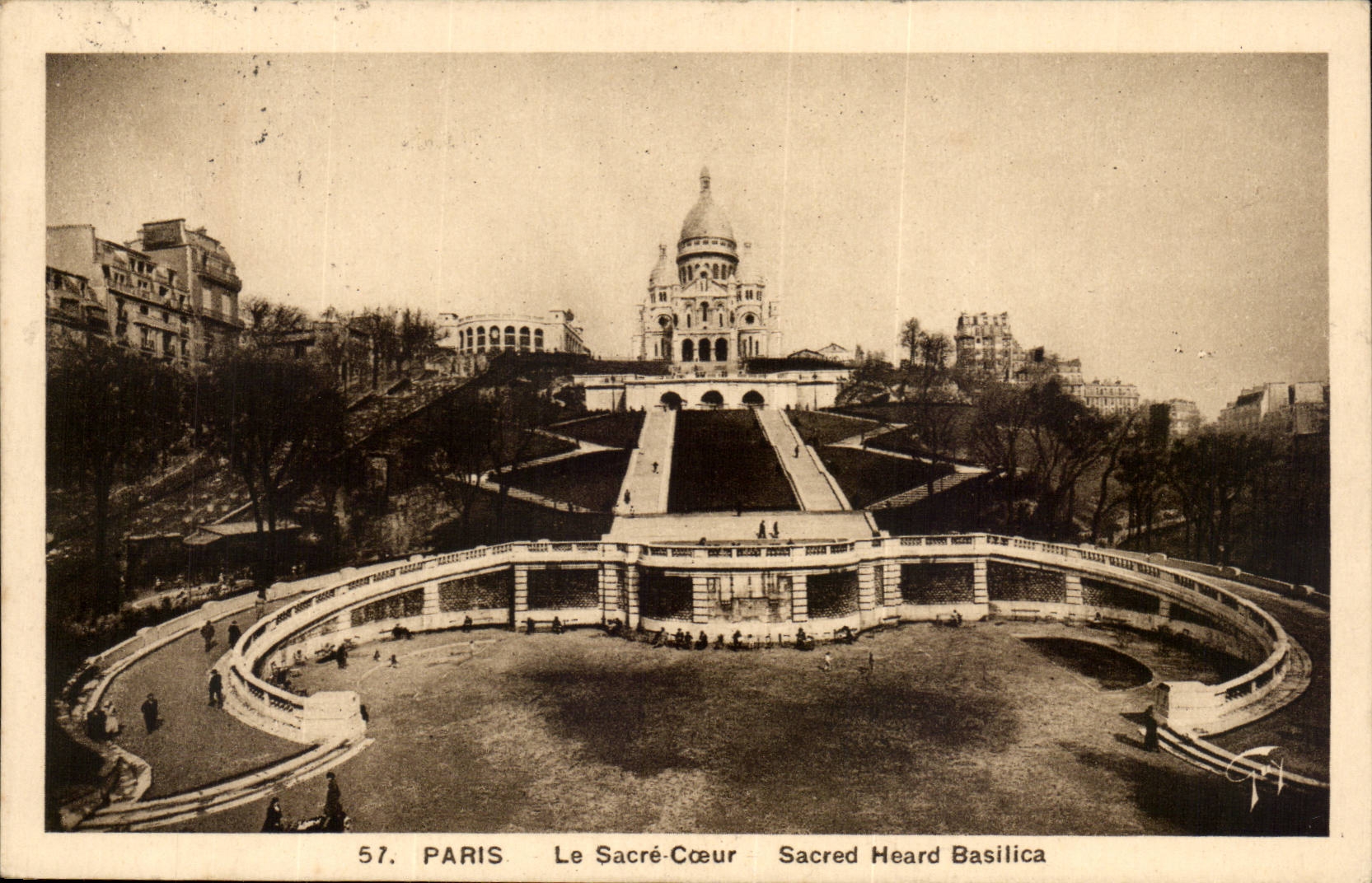 Paris - 14 - the Sacring Heart CPA