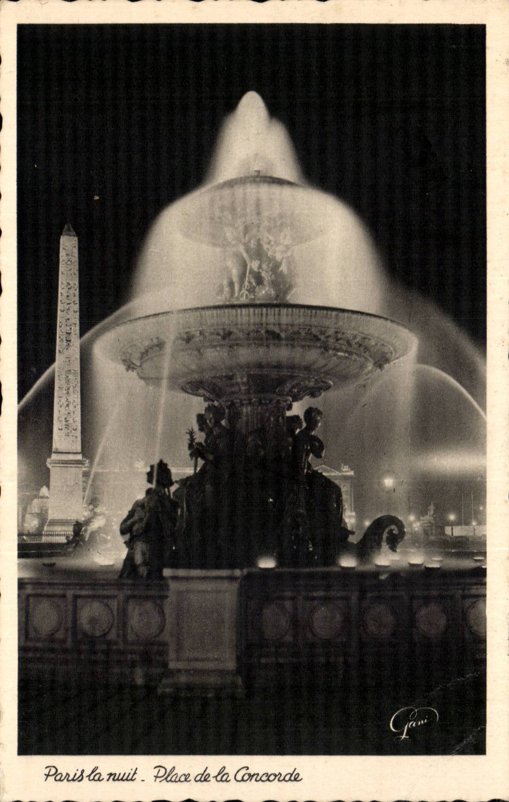 Paris - 8 - Paris the Night - Place of Harmony CPA