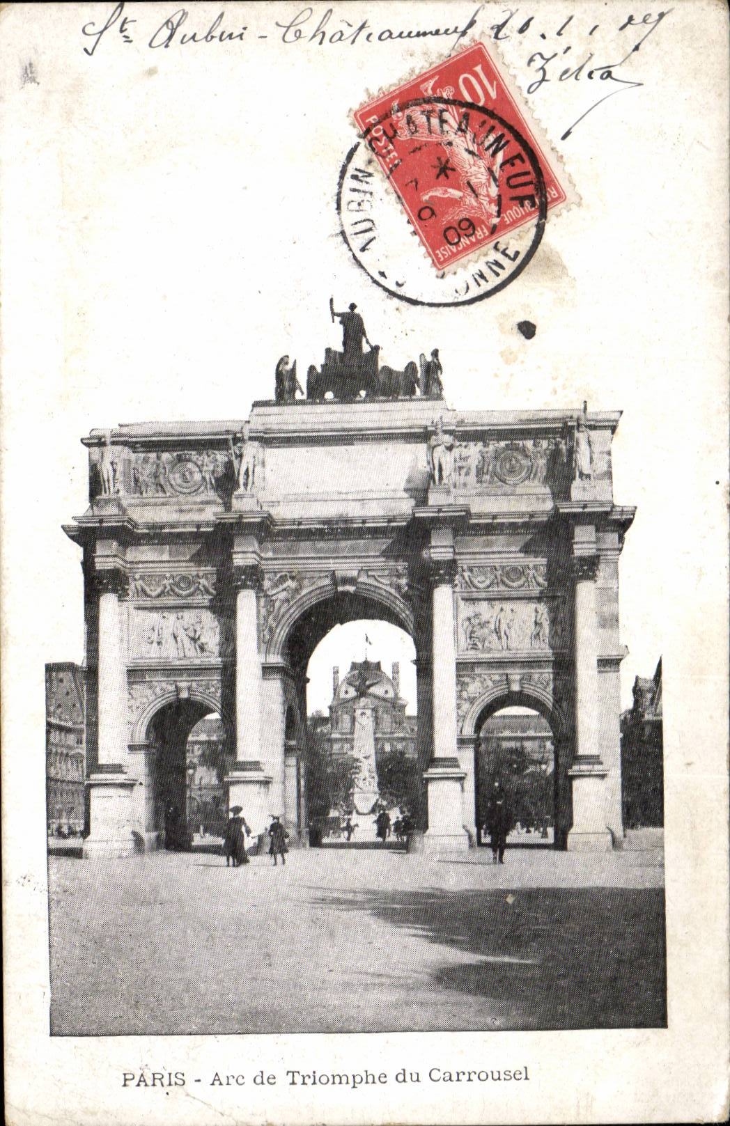 Paris - 1 - Arc de Triomphe de Carrousel - CPA 