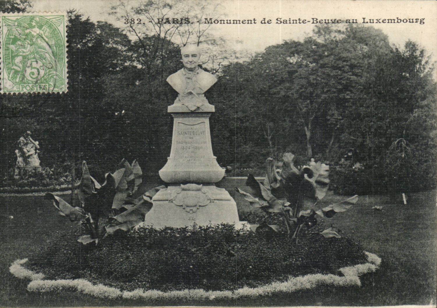 Paris - 6 - Monument of Beuve saint in Luxembourg - CPA