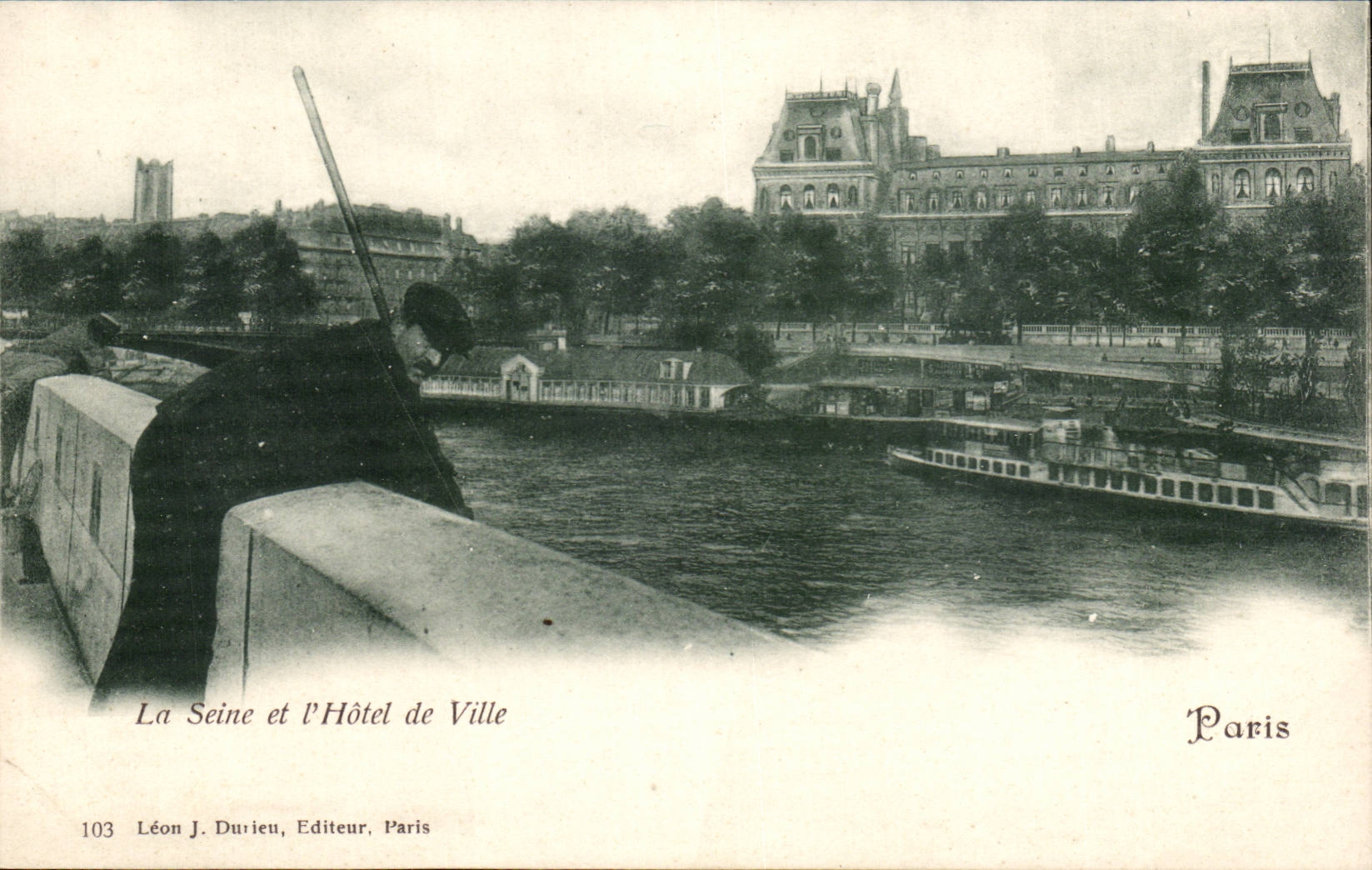Paris 4 - La Seine et Hotel de Ville - CPA - 
