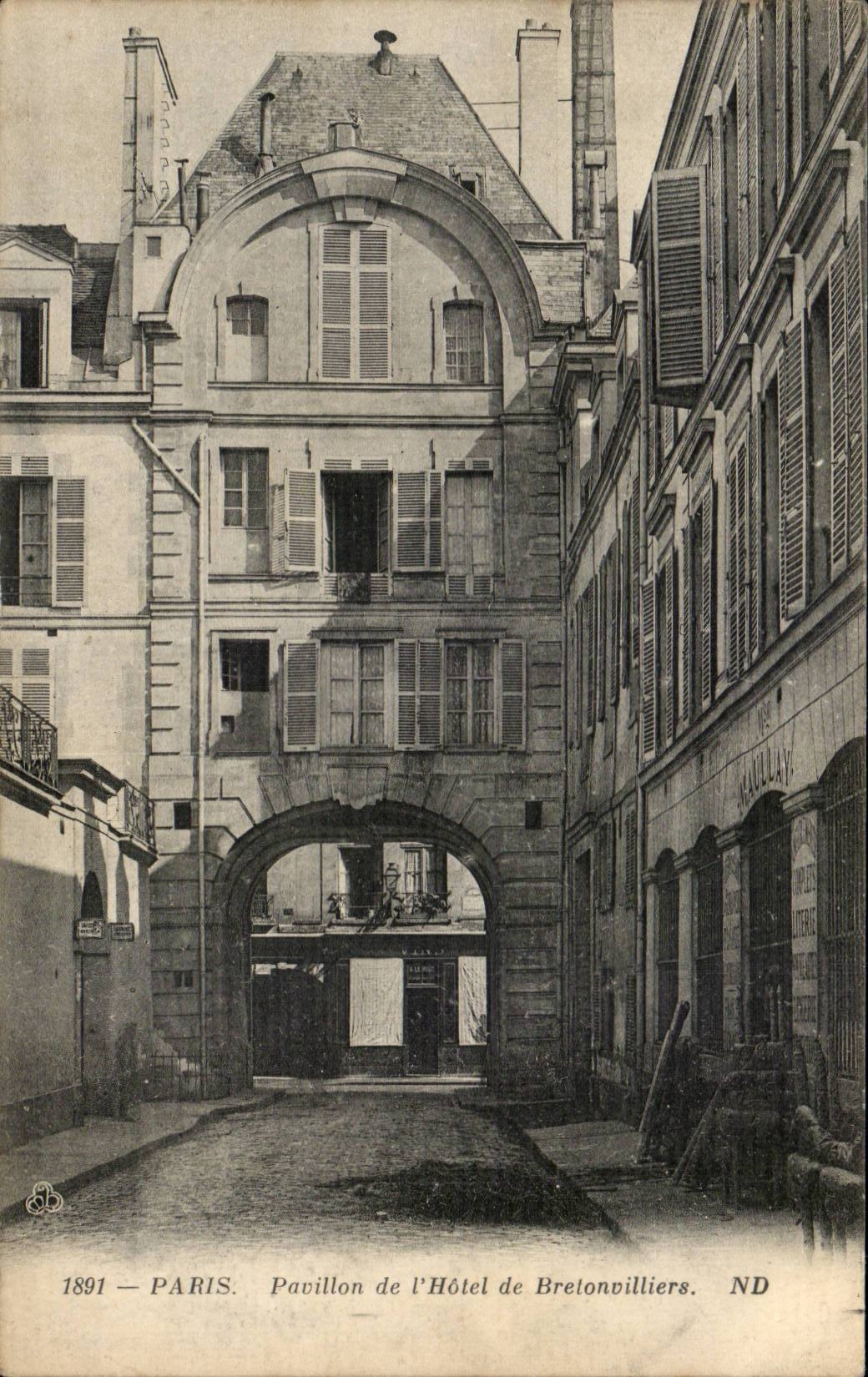Paris 1 - Pavillon de Hotel Bretonvillier - CPA -