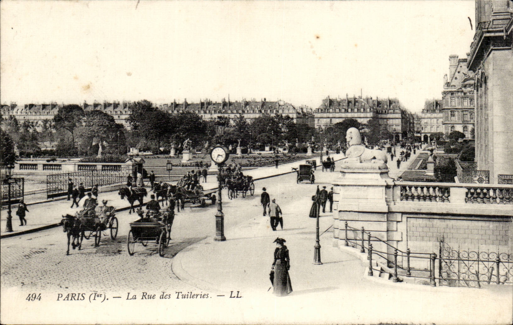 Paris 1 - La Rue des Tuileries CPA - 