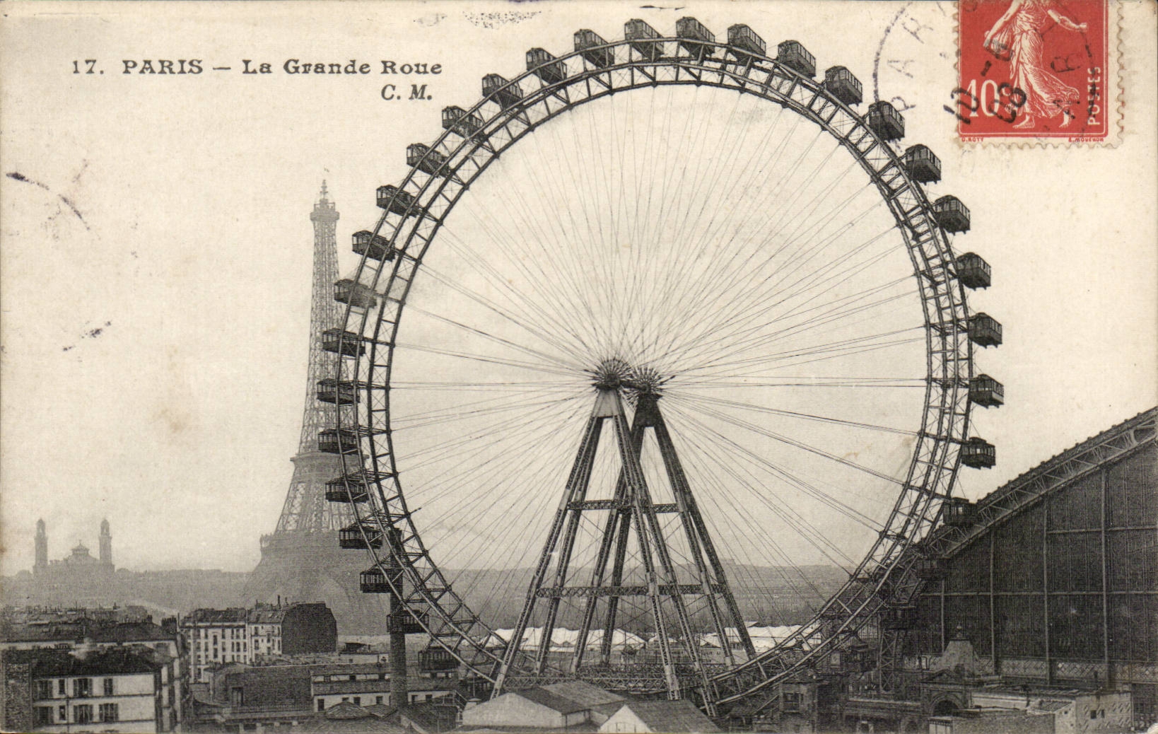 Paris - 1 - La Grande Roue Tour Eiffel - CPA 