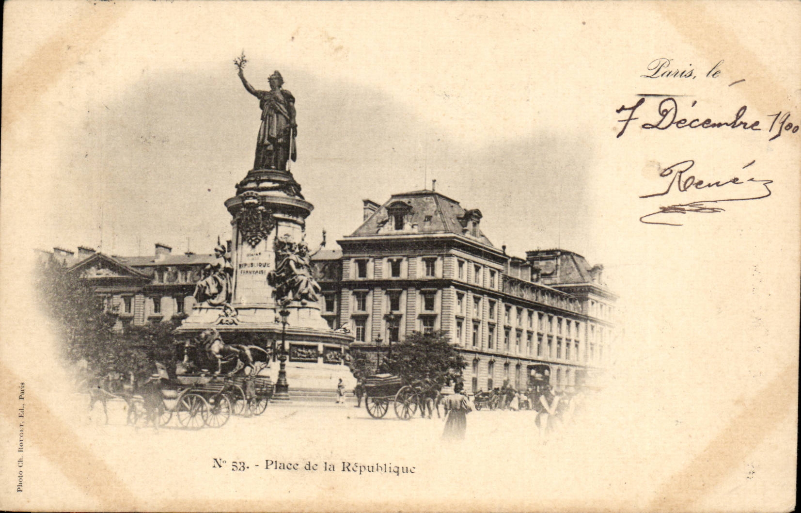 Paris - 10 - Place of the Republic - CPA