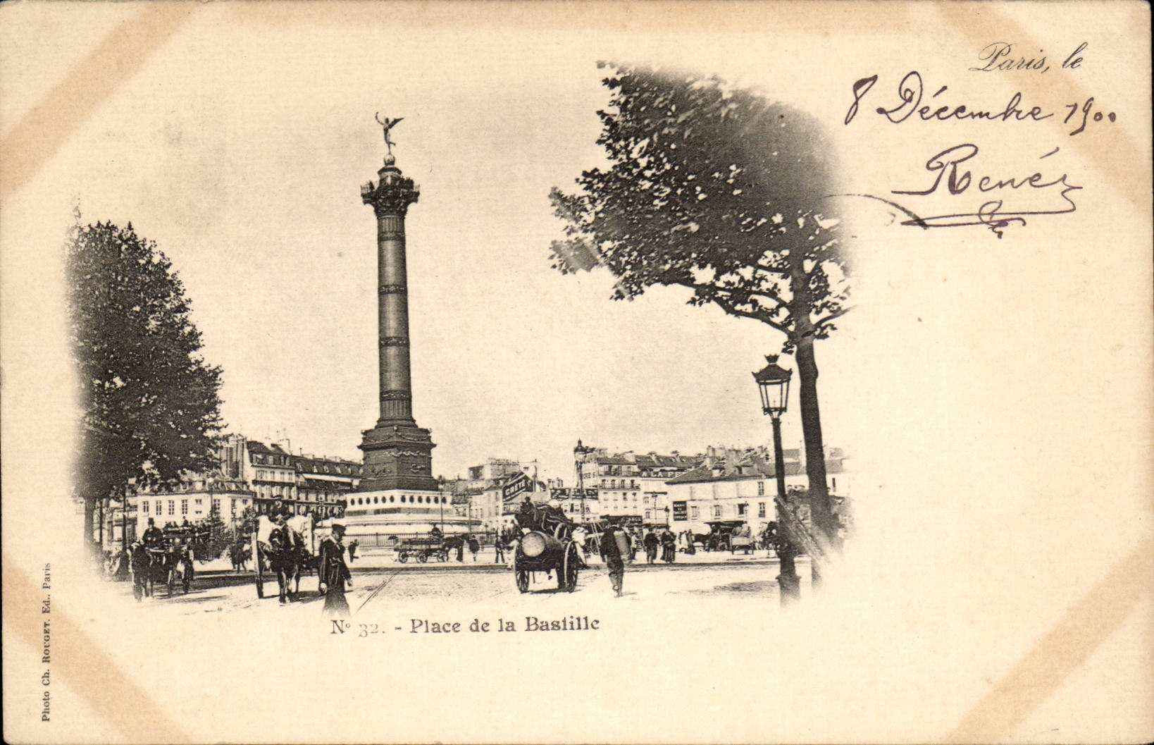 Paris - 10 - Place of the Bastille - CPA