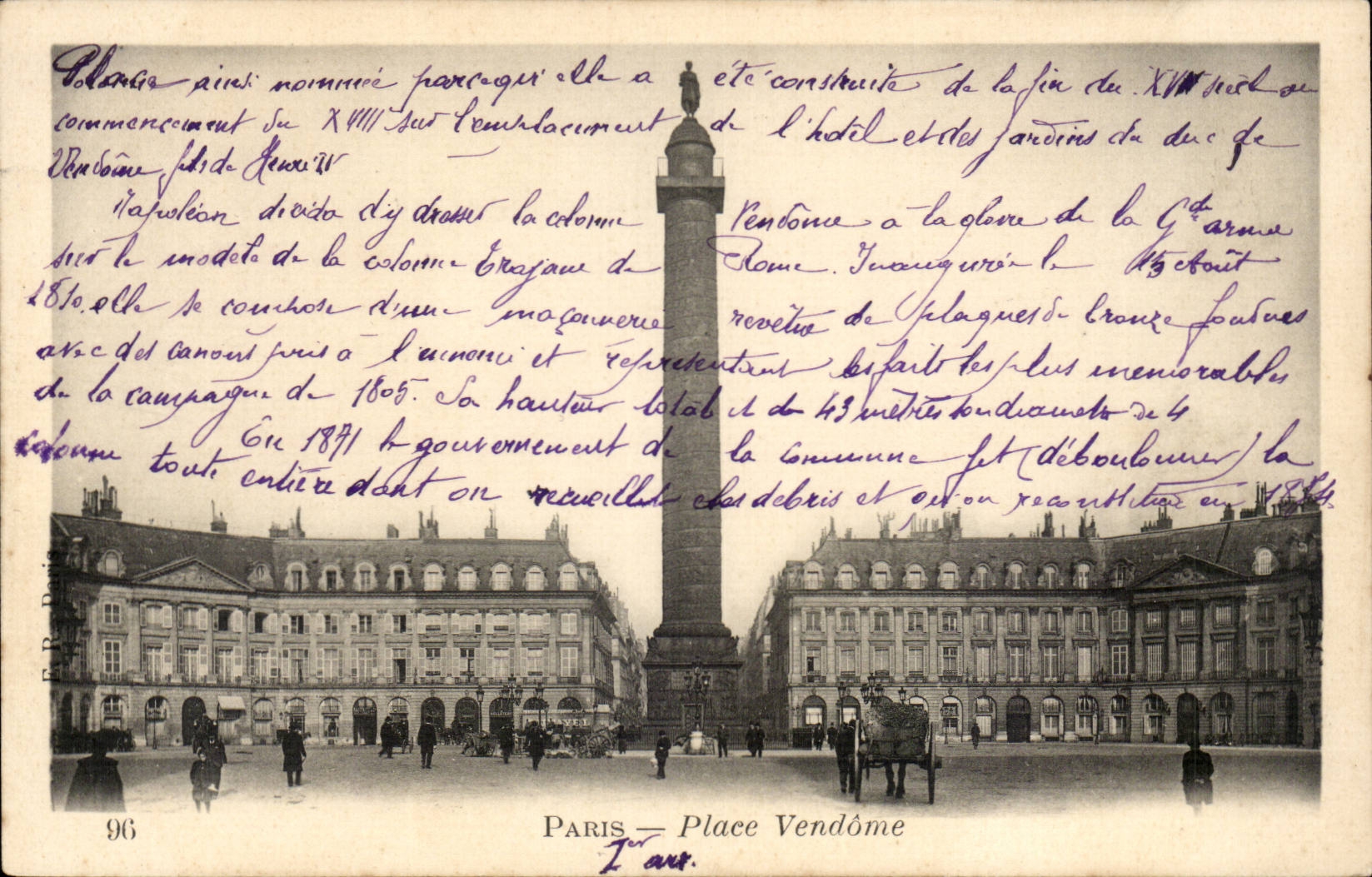 Paris - 1 - Place Vendome CPA 