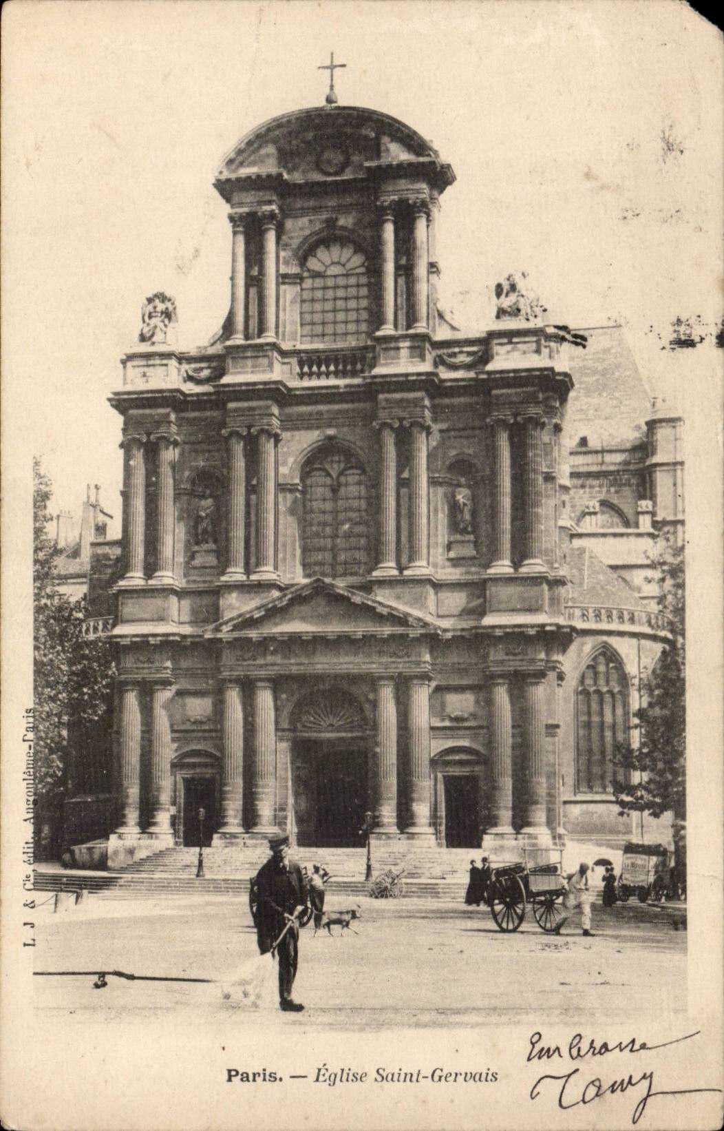Paris - 4 - Eglise Saint Gervais - CPA (animee)