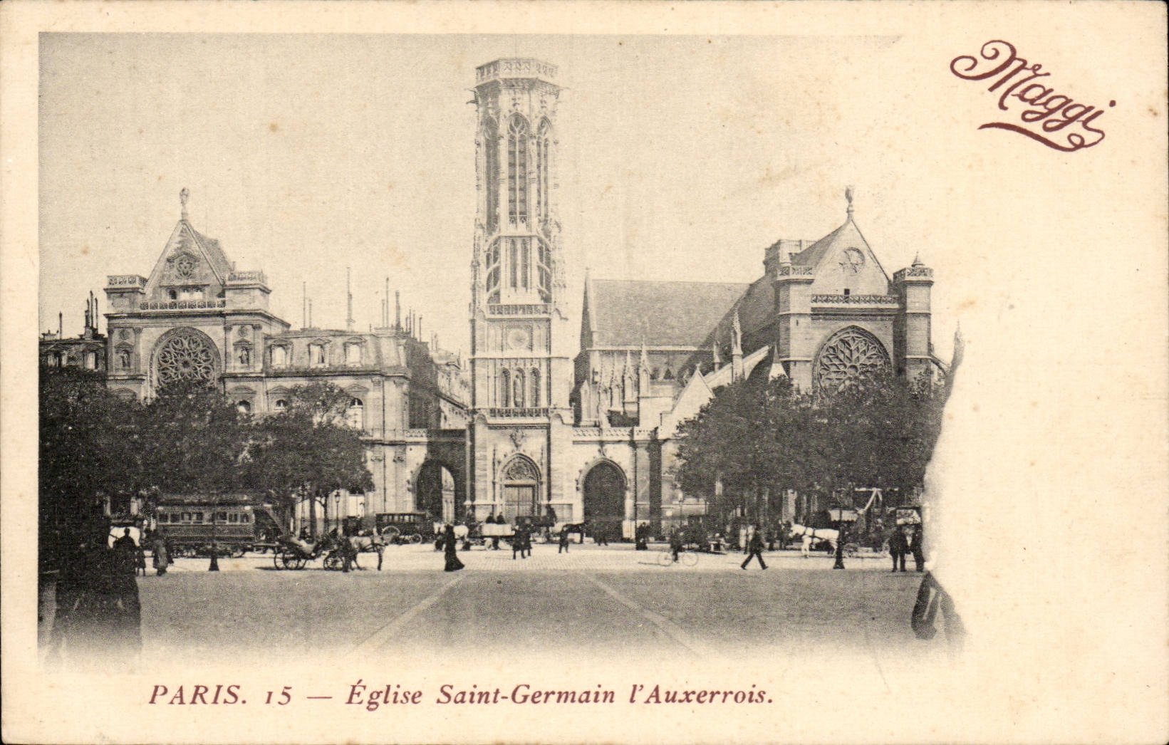 Paris 1 - Eglise Saint Germain d'Auxerrois - CPA (publicite Potages Maggi)
