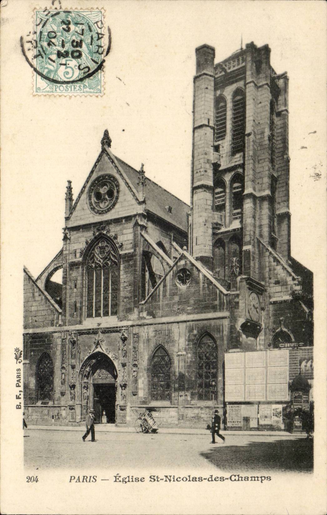 Paris 3 - Church St Nicolas of Fields CPA