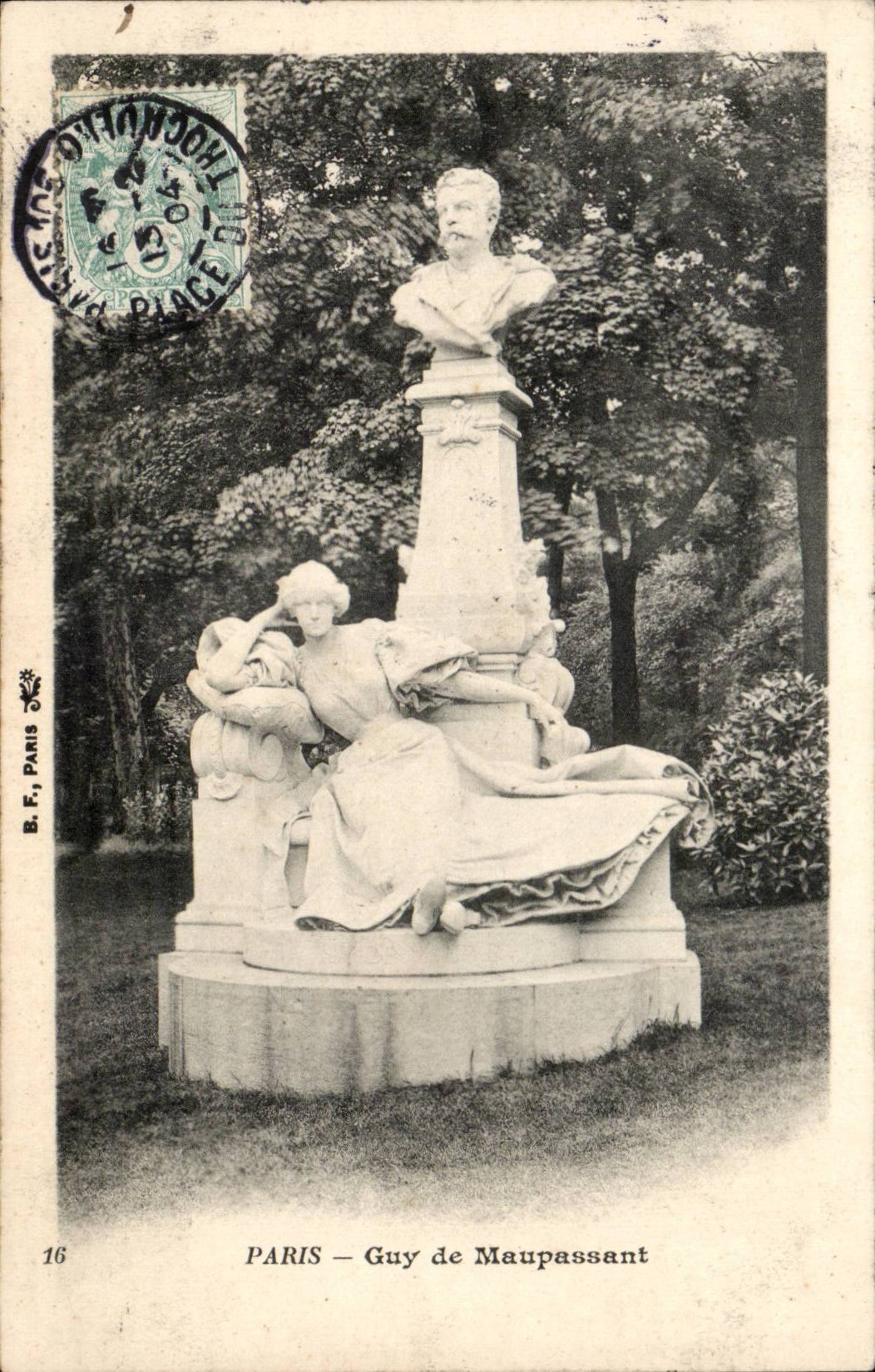 Paris 1 - Guy de Maupassant - CPA 