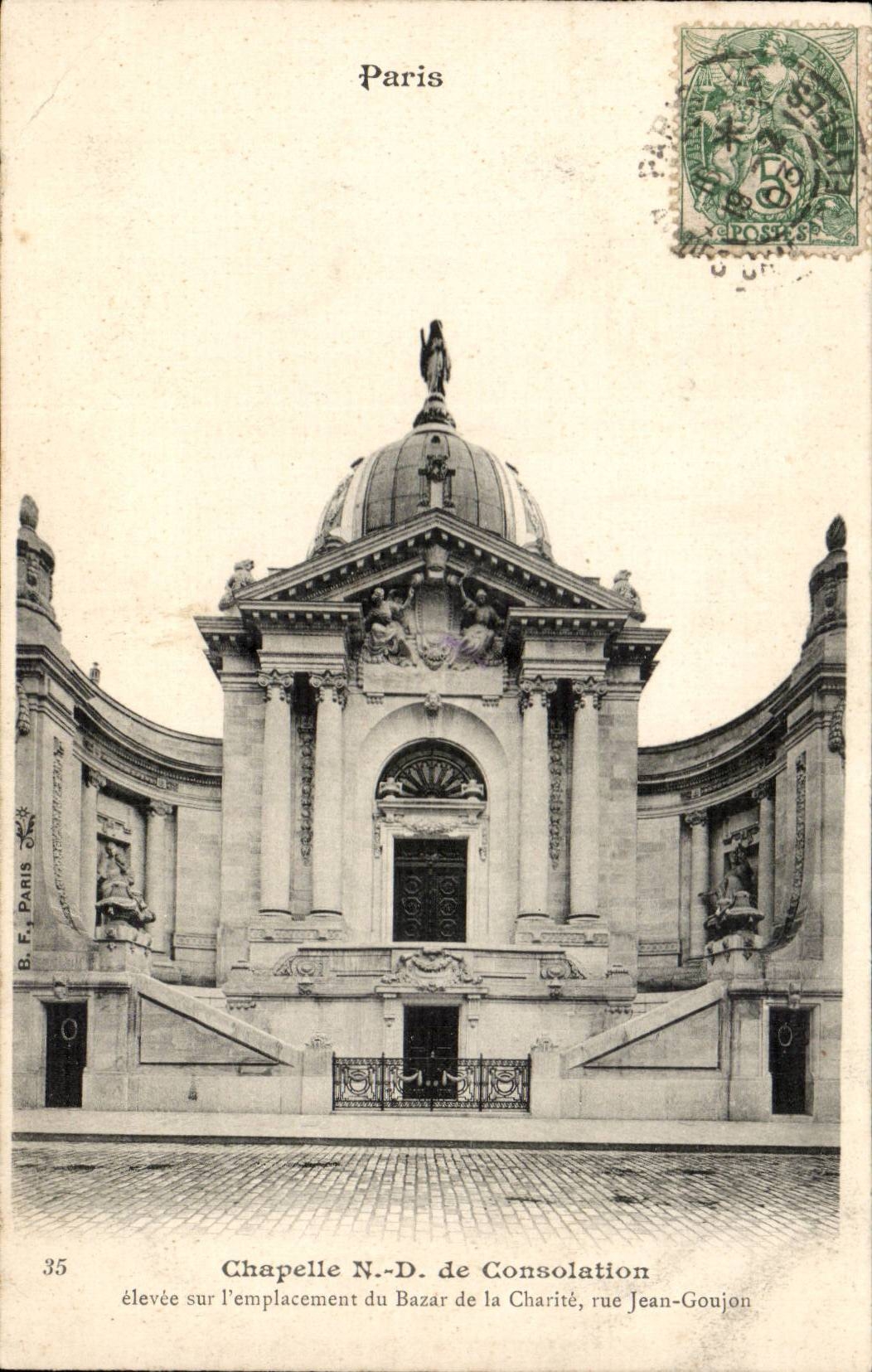 Paris 8 - Notre Dame vault of Consolation CPA