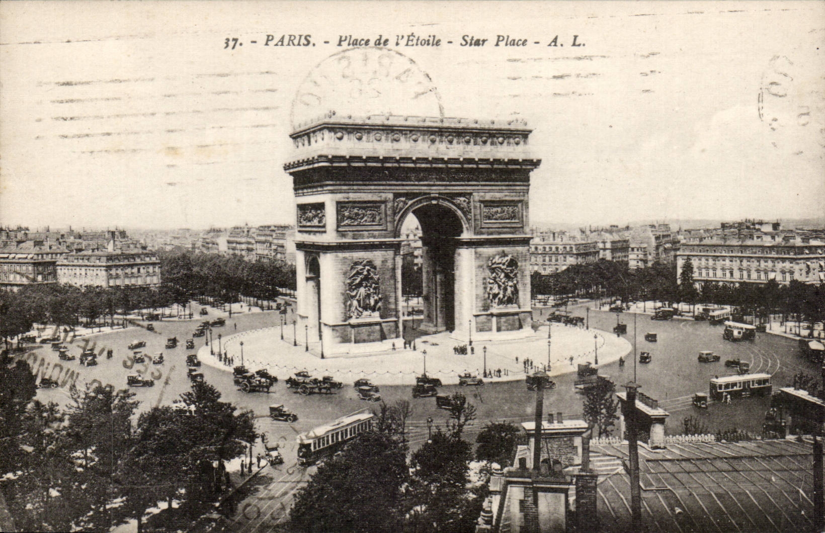 Paris - 8 - Place of Etoile - CPA