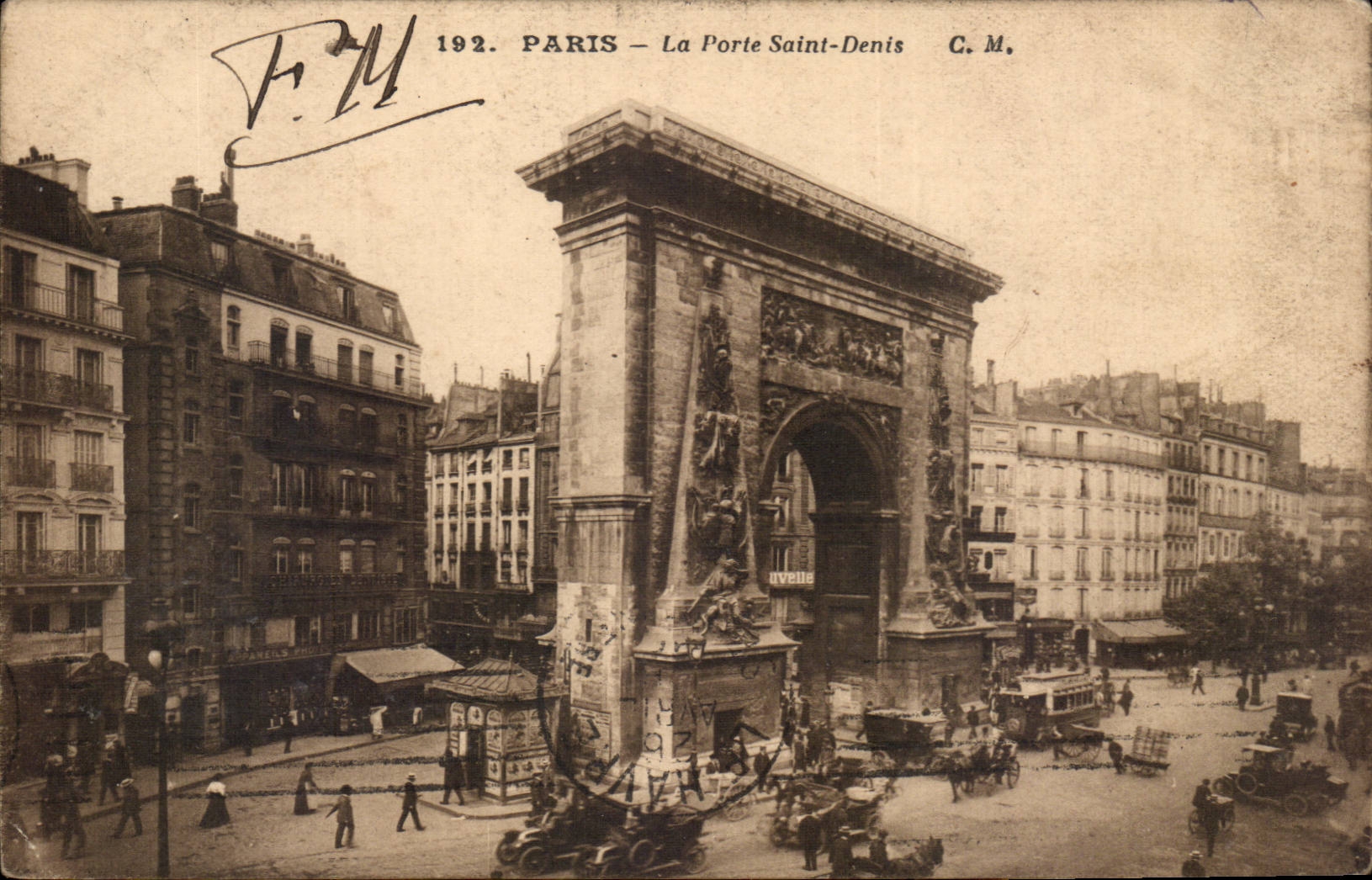 Paris 10 - The Gate Saint Denis - CPA