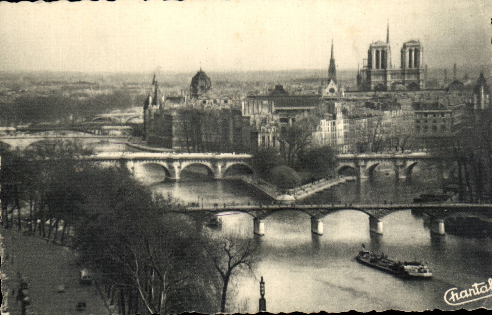 Paris - 1 - La Pointe de la Cite et les Ponts - CPA