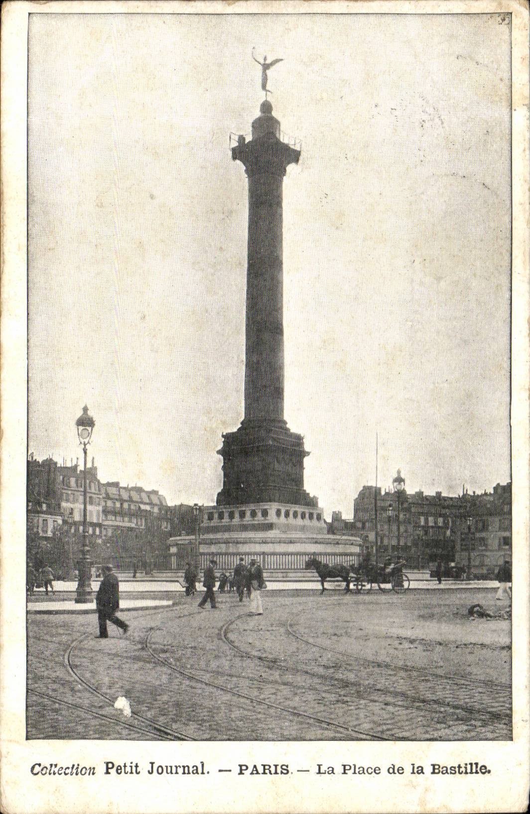 Paris - 10 - Collection Small Newspaper - the Place of the Bastille - CPA