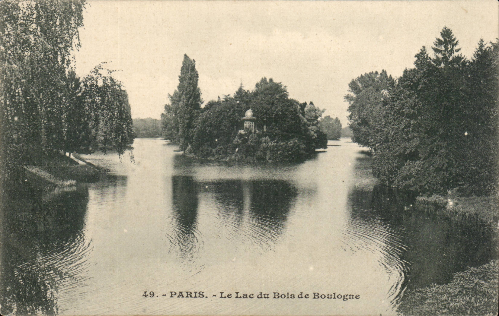Paris - 16 - Le Lac du Bois de Boulogne CPA