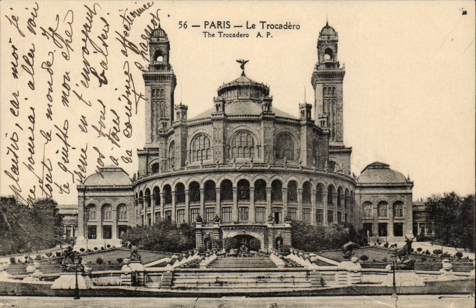 Paris - 16 - Le Trocadero CPA