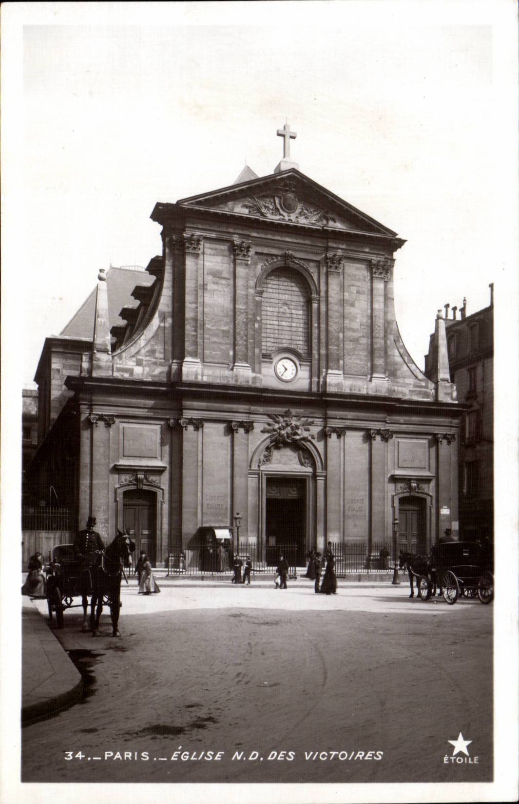 Paris - 2 - Notre Dame Church of Victories CPA