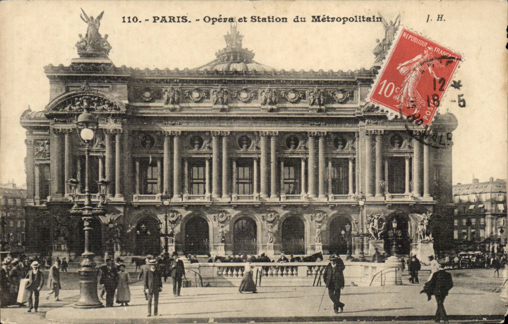 Paris - 8 - Opera and Metropolitan Station - CPA -