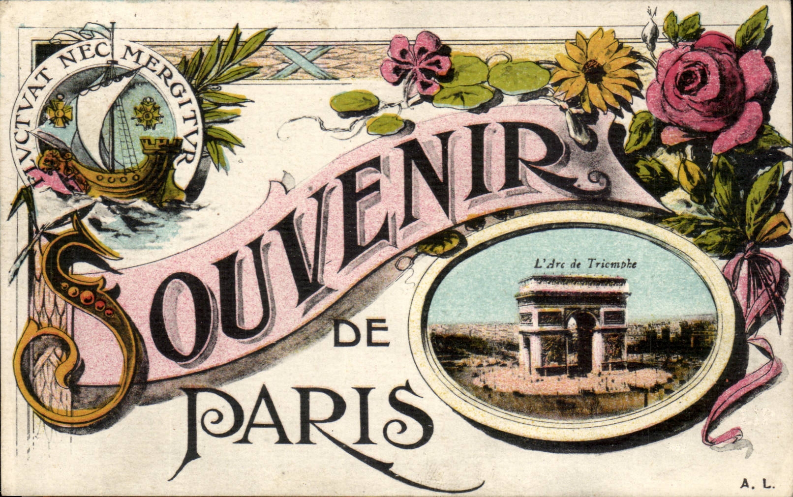 Paris - 1 - Souvenir de Paris - CPA - 