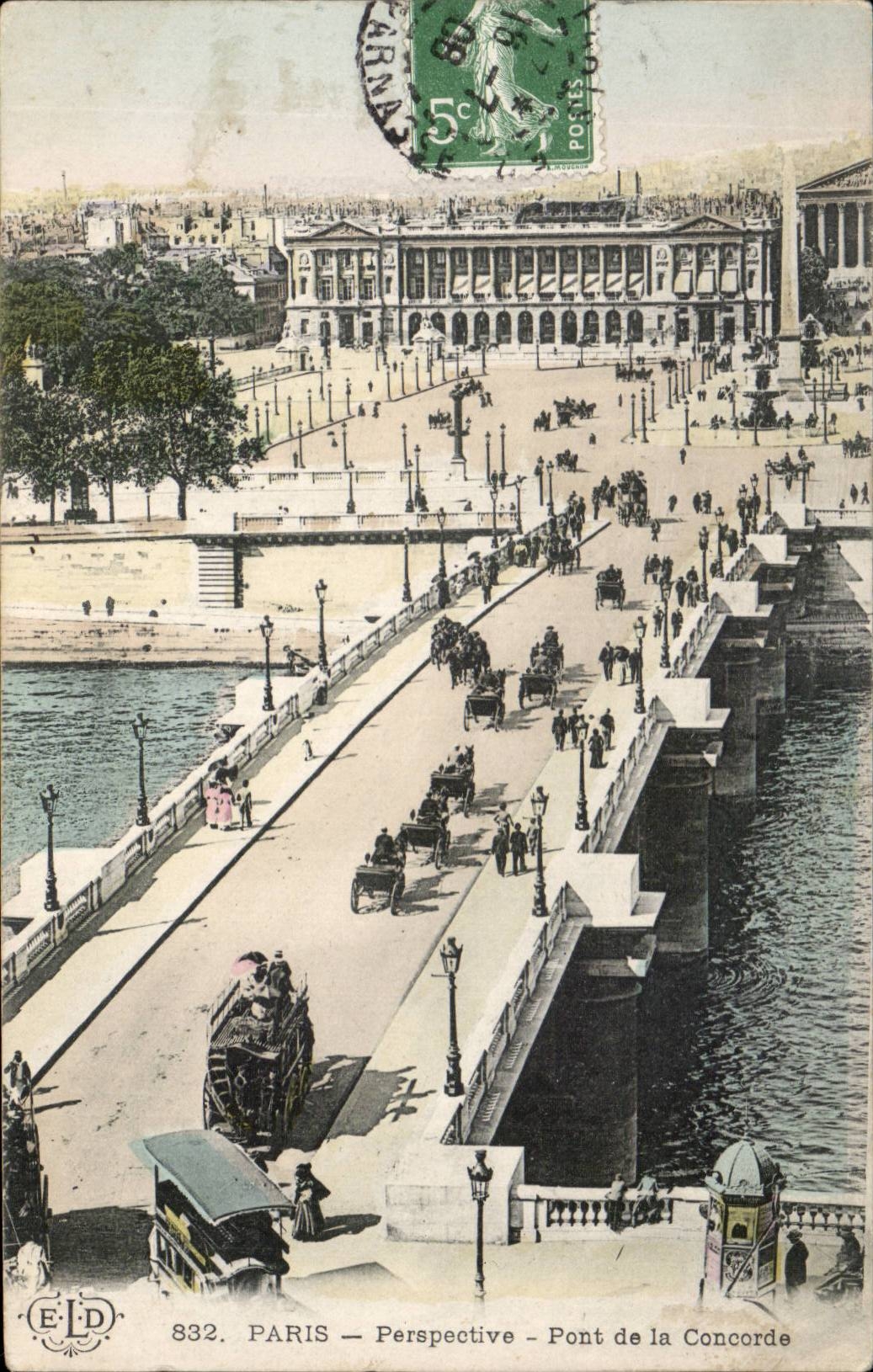 Paris - 8 - View - Bridge of Harmony CPA