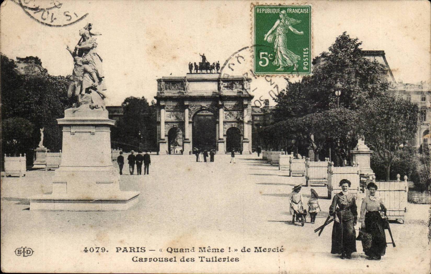 Paris - 1 - Quand Meme - Carrousel de Tuileries CPA 