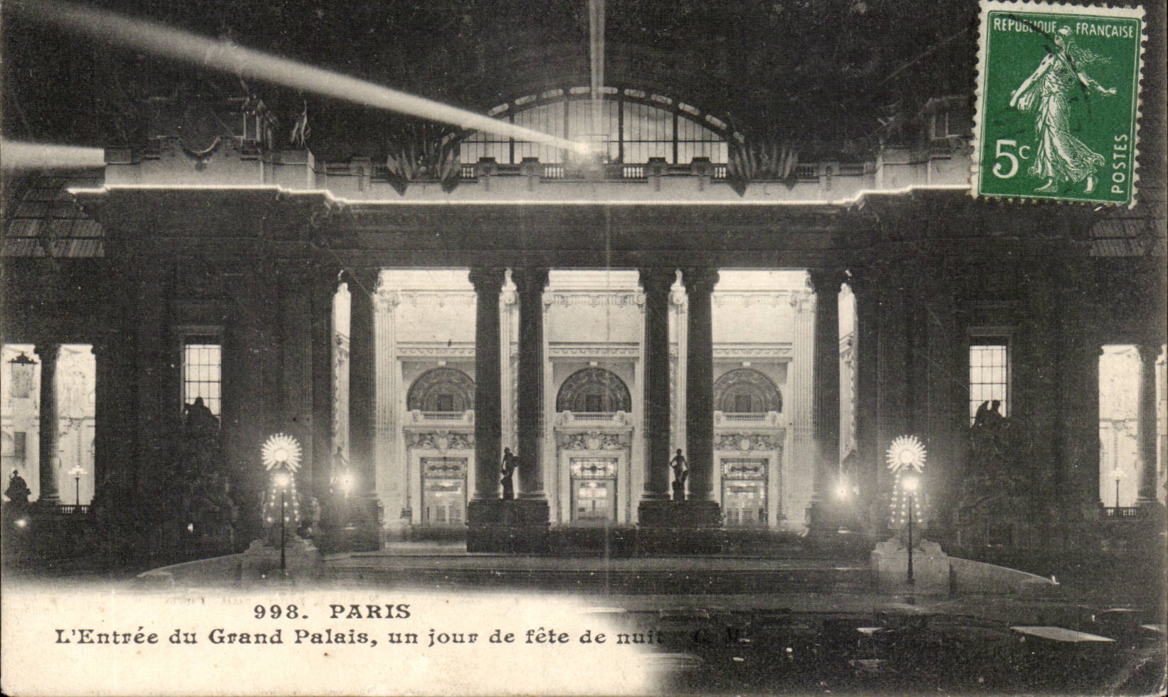 Paris 8 - Entrance of the Large Palate one feastday of night - CPA