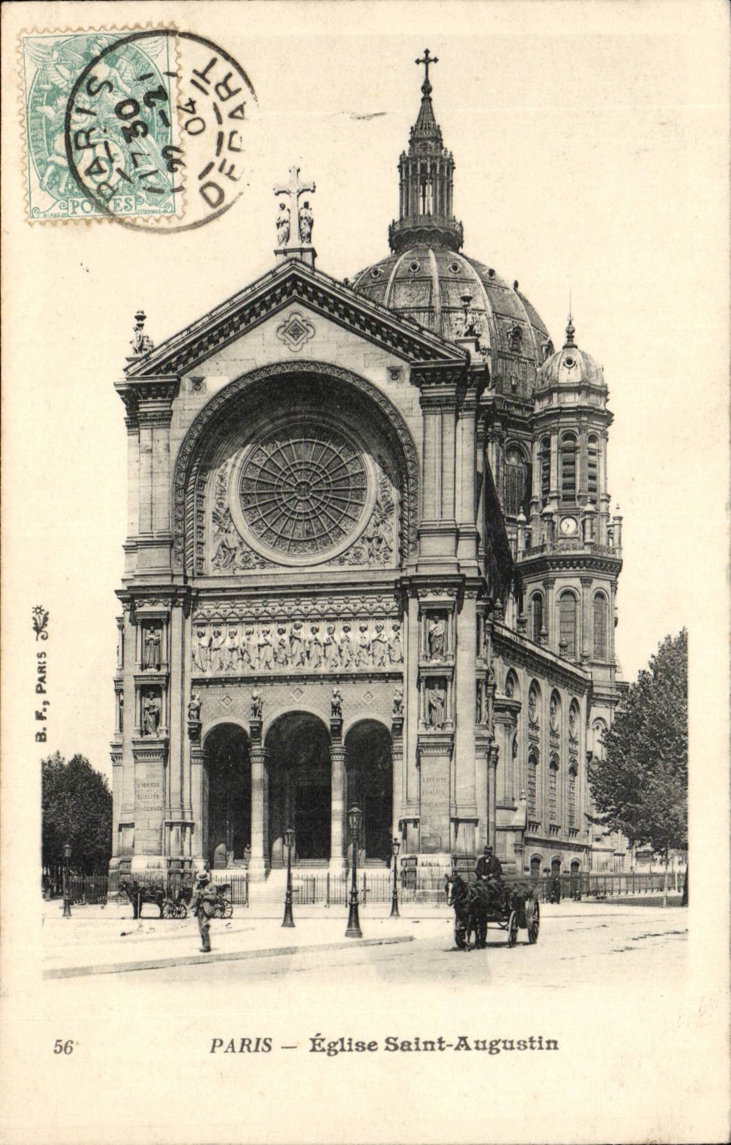 Paris 8 - Church Saint Augustin - CPA