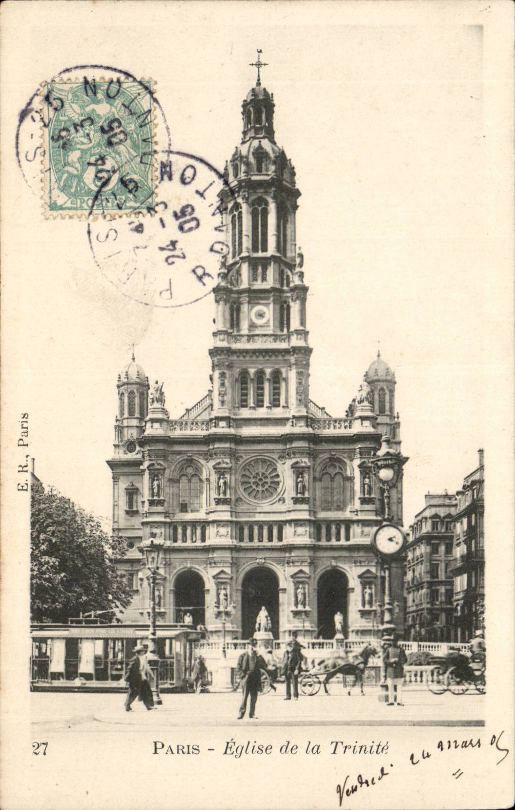 Paris 9 - Eglise de la Trinite - CPA