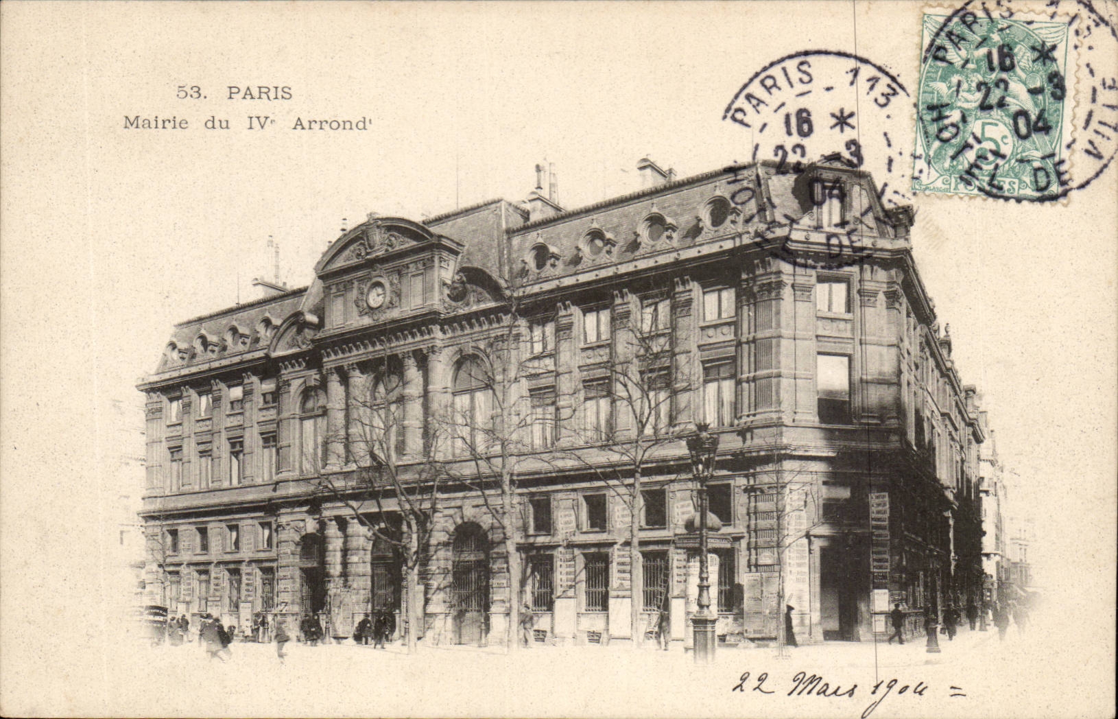 Paris - 4 - Mairie du IV Arrondissement CPA