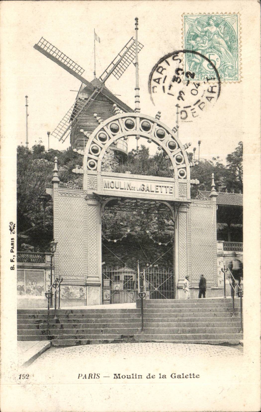 Paris - 18 - Moulin de la Galette - windmill - muehle - CPA