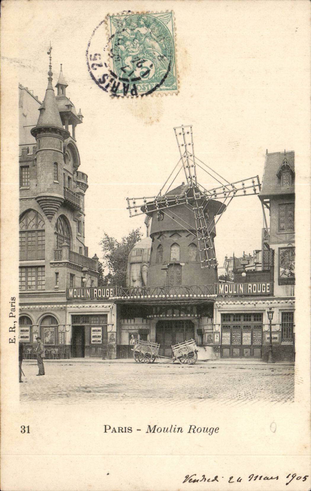 Paris - 18 - Moulin Rouge - windmill - muehle - CPA