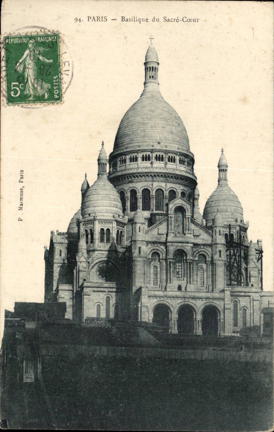 Paris - 14 - Basilica of the Sacring Heart - CPA