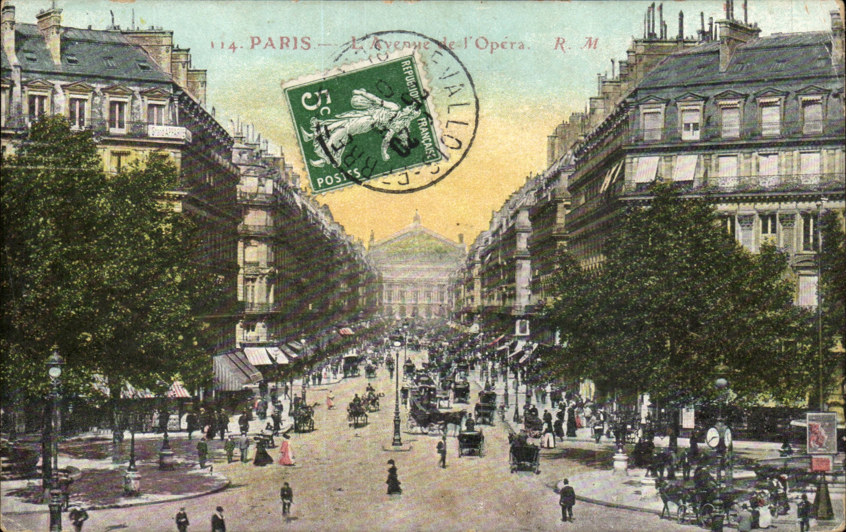 Paris - 8 - the Avenue of the Opera - CPA