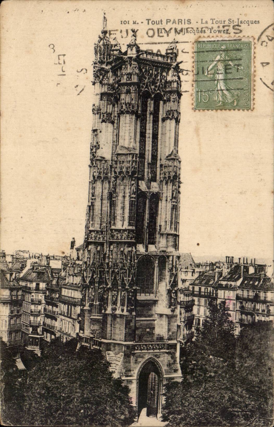 Paris - 4 - Tour Saint Jacques - CPA 